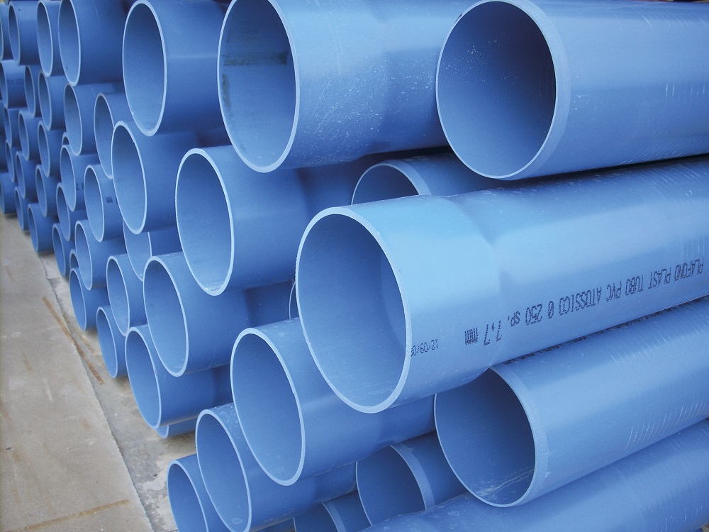 RIGID PVC PIPES WITH SPIGOT JOINT ARTESIAN WELLS Pipes rigid pvc color blue Tubo in pvc atossico TUBI PVC RIGIDO PER POZZI ARTESIANI